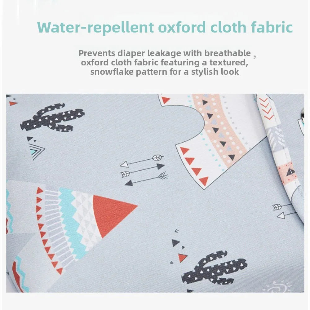 Portable Multi-functional Diaper Bag Waterproof Storage Organizer Nappy Bag Reusable Storage Pouch Stroller Carry