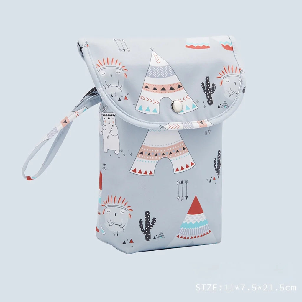 Portable Multi-functional Diaper Bag Waterproof Storage Organizer Nappy Bag Reusable Storage Pouch Stroller Carry