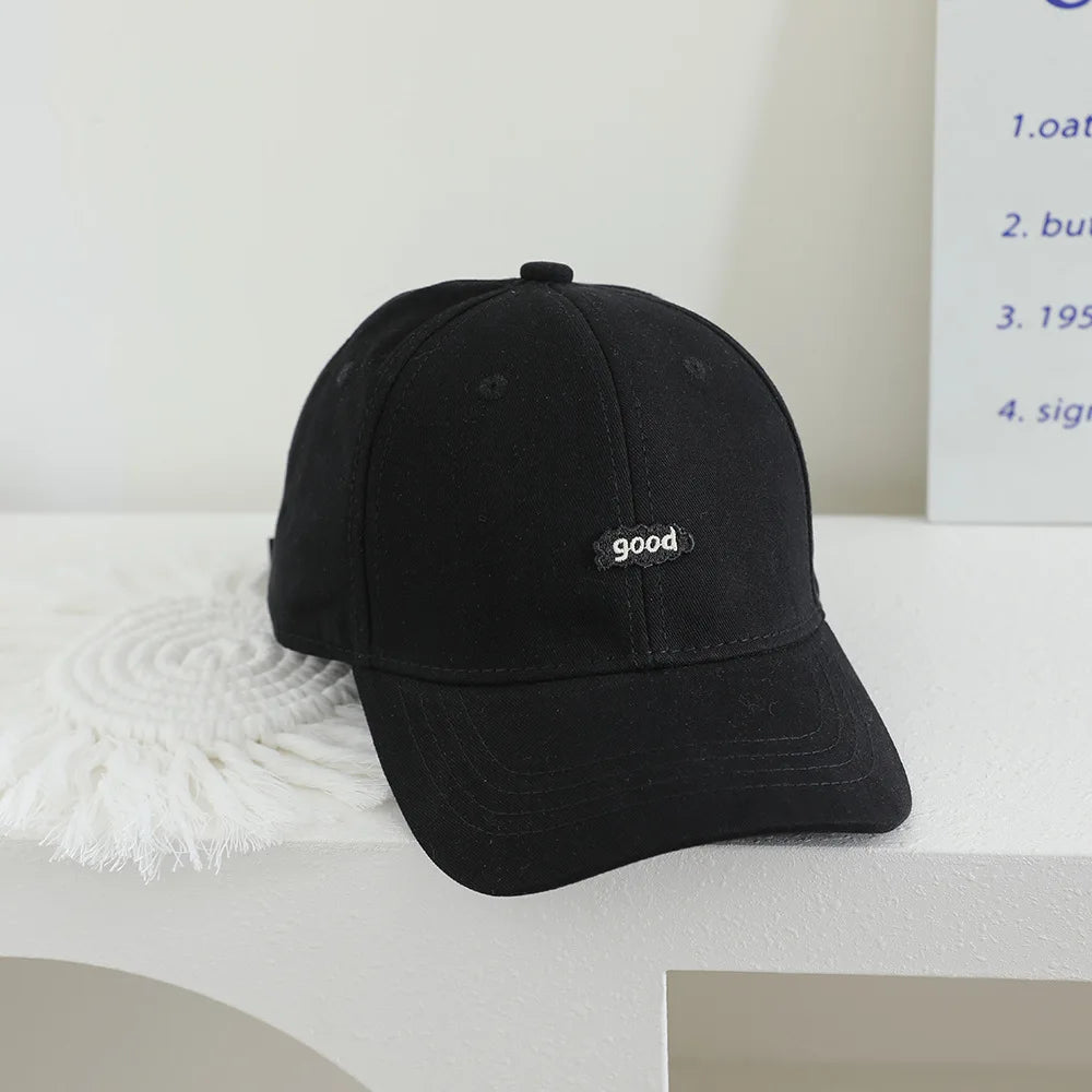 2025 Solid Letter Kids Baseball Cap Pattern Children Girls Boys Sun Hat Autumn Outdoor Adjustable Visor Baby Cap