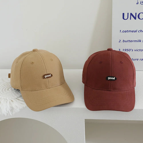 2025 Solid Letter Kids Baseball Cap Pattern Children Girls Boys Sun Hat Autumn Outdoor Adjustable Visor Baby Cap