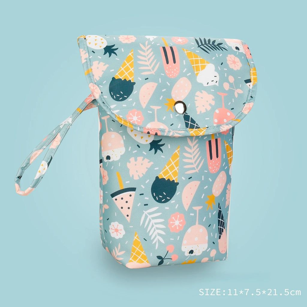 Portable Multi-functional Diaper Bag Waterproof Storage Organizer Nappy Bag Reusable Storage Pouch Stroller Carry
