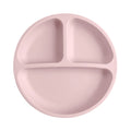 BPA Free Solid Color Dishes Children Dishes Suction Plates Silicone Baby Dining Plate For Toddlers Baby Training Feeding Bowl