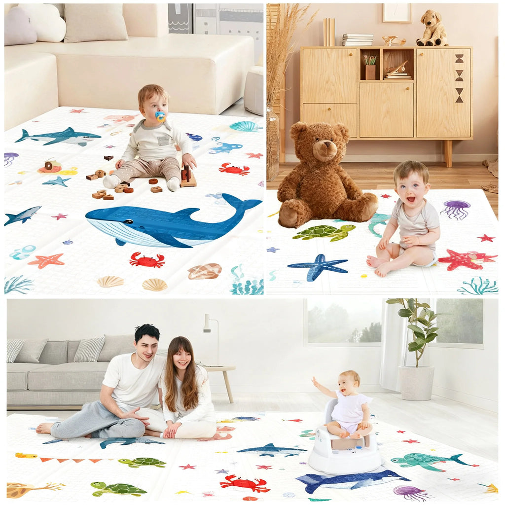 Foldable Extra Soft Non-Toxic Crawling Baby Play Waterproof Floor Mat