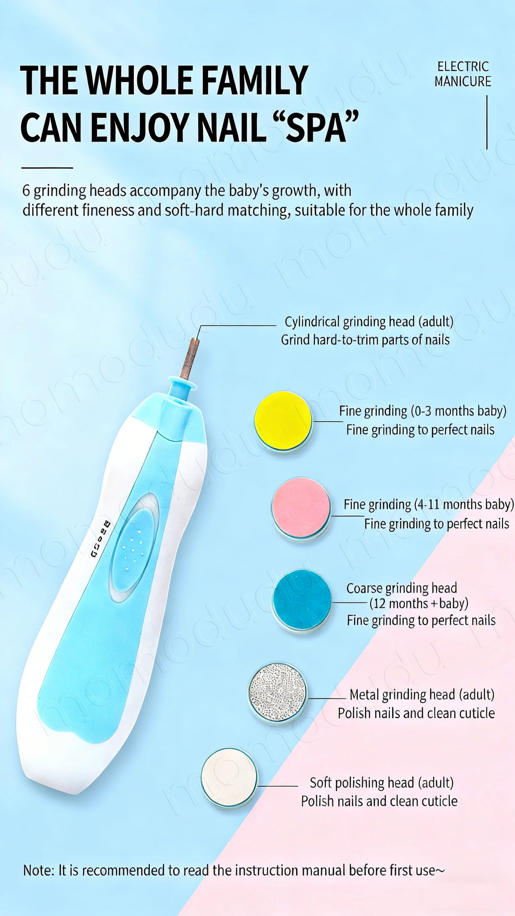 Multifunctional Electric Baby Cutter Trimmer Manicure Tool Set Baby CareNail Trimmer Baby Nail File Clippers Toes Fingernail