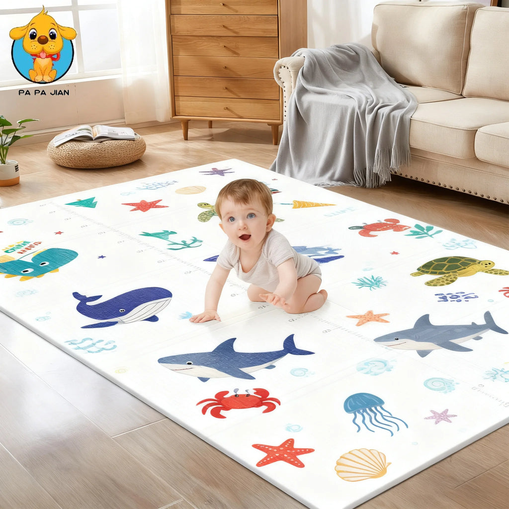 Foldable Extra Soft Non-Toxic Crawling Baby Play Waterproof Floor Mat