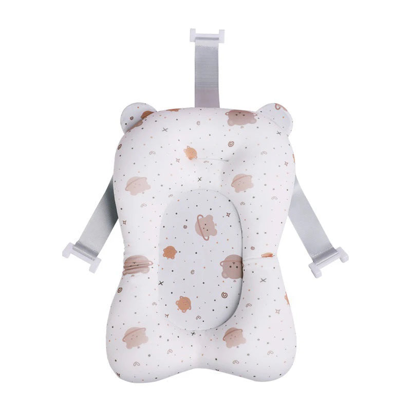 Baby Bathtub Pad Ajustable Bath Support Seat Mat Shower Cushion Newborn Foldable Baby Bath Seat Floating Security Water Pad
